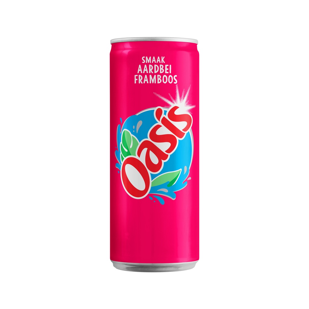 Oasis Aardbei Framboos Blik 24 x 33 cl