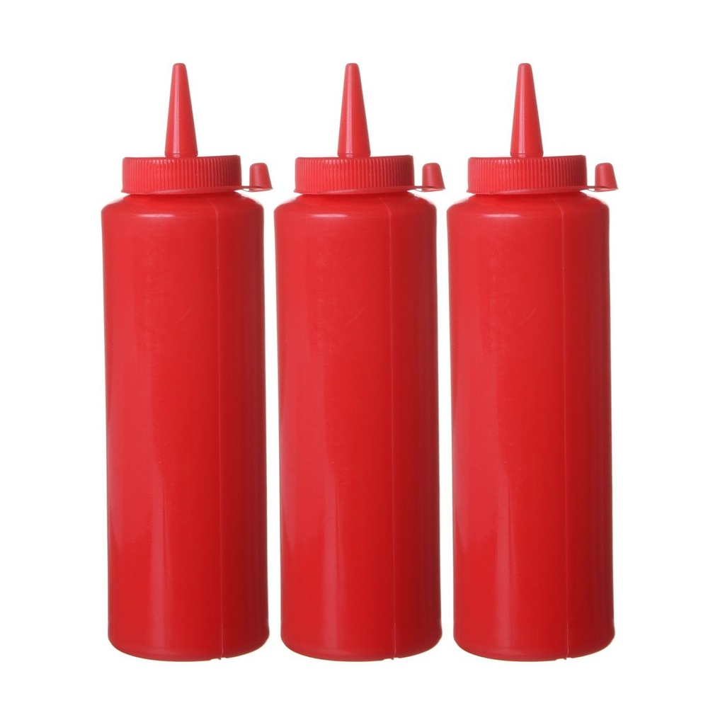 558041 Flacon Doseur Rouge 3 x 20 cl Hendi