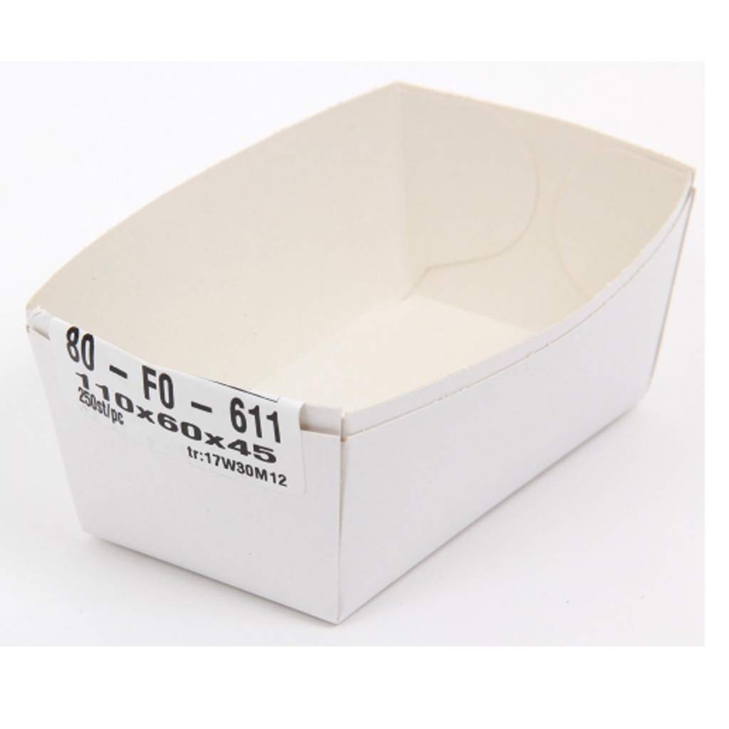 Bac à frites 611 - Nr 80 - 1 x 250 pcs       (N° 1 bis)