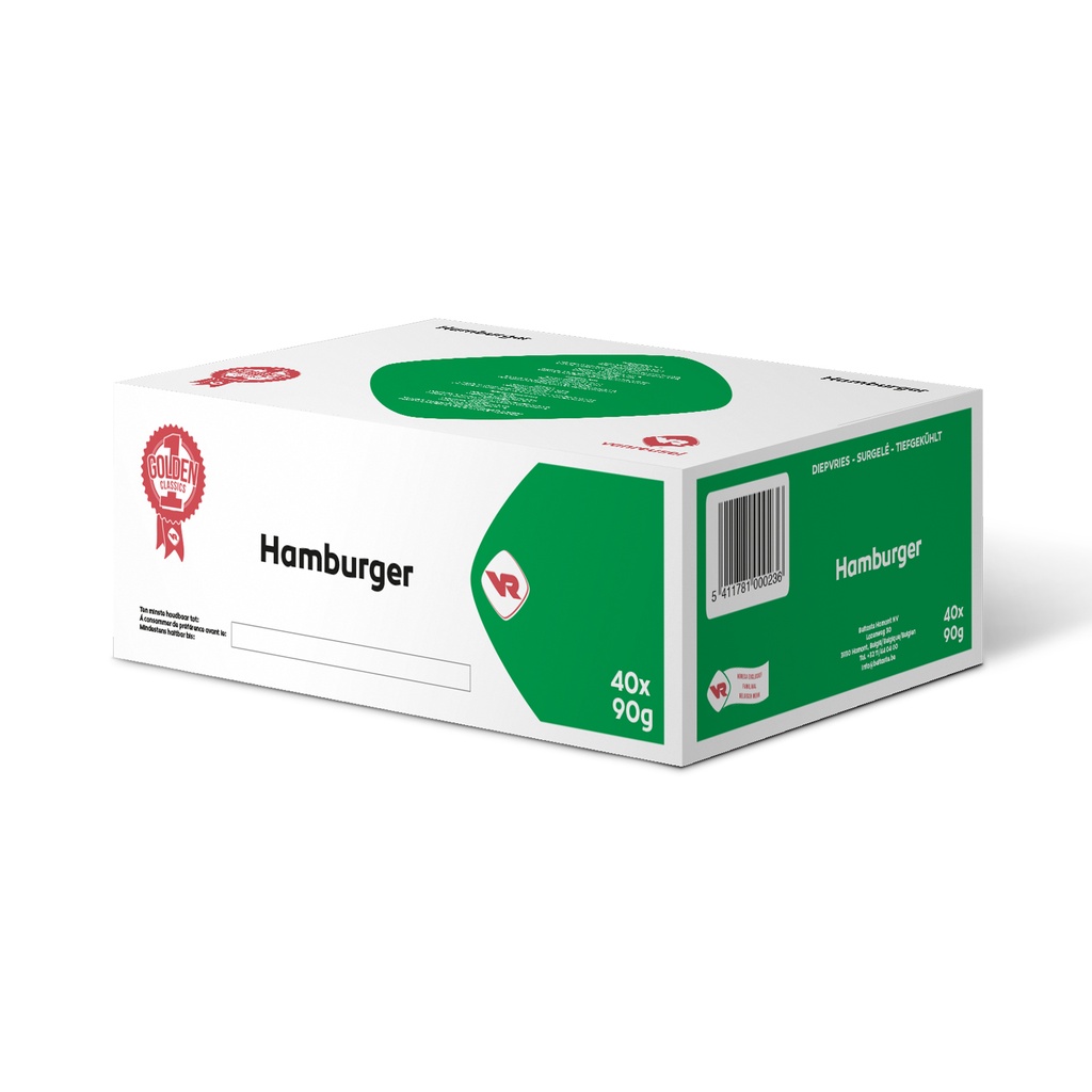 HAMBURGERS VERT 40X90GR VANREUSEL