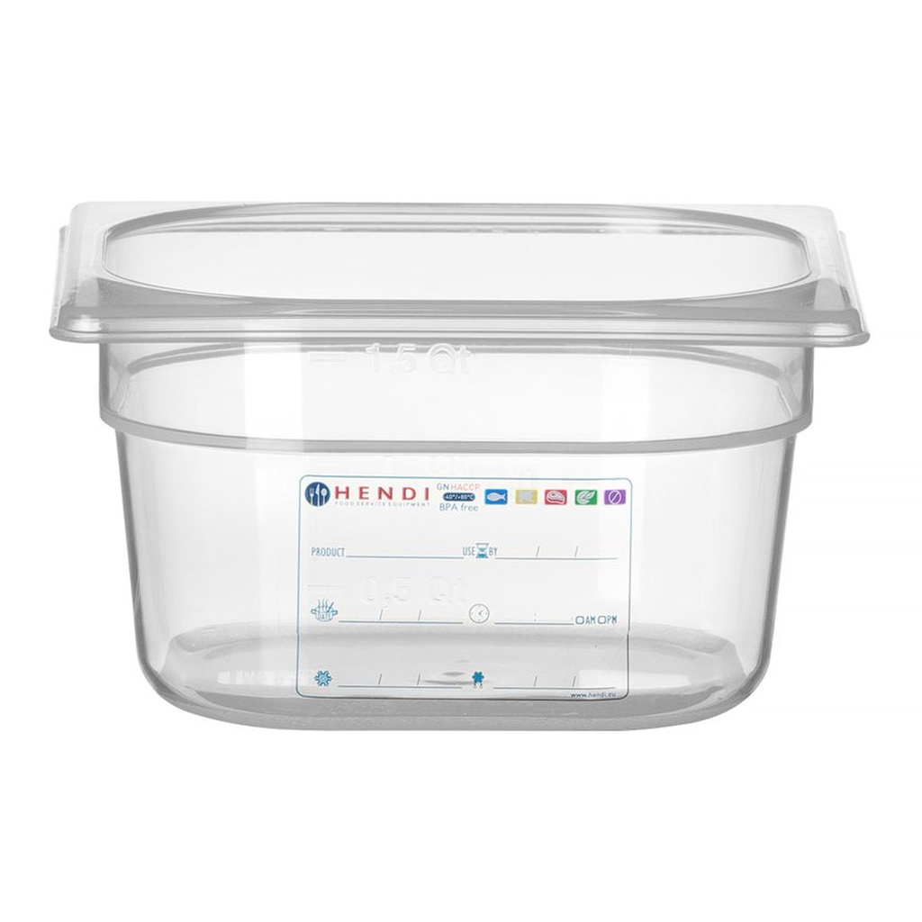 Gastro Normbak 1/6 - 100 mm - pp - Hendi - 880470