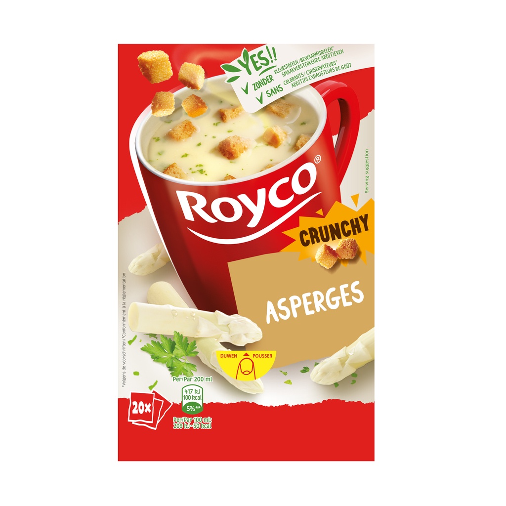Royco Minute Soup Asperges Crunchy 20 st