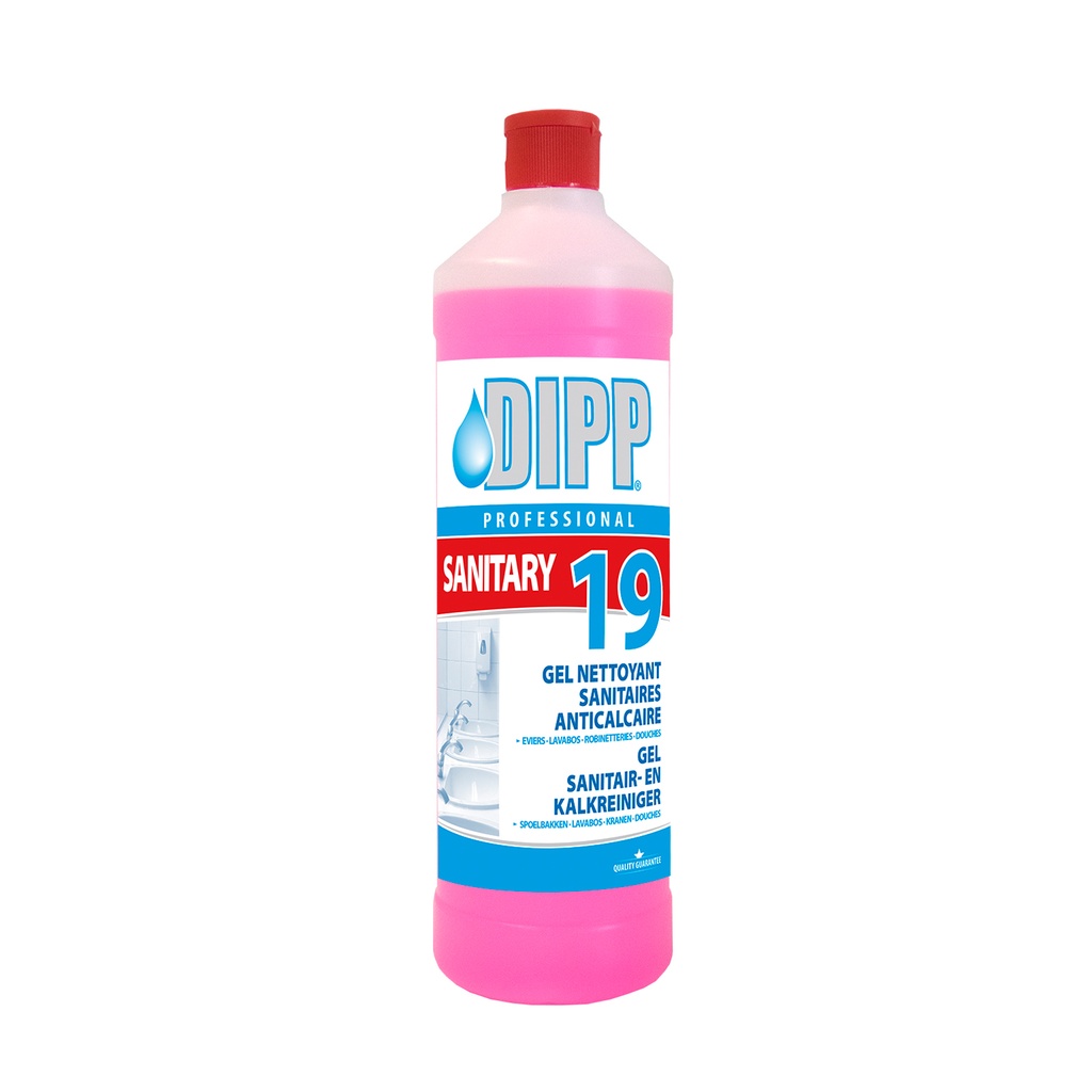Sanitair- en kalkreiniger Gel Dipp (19) Bus 1 L