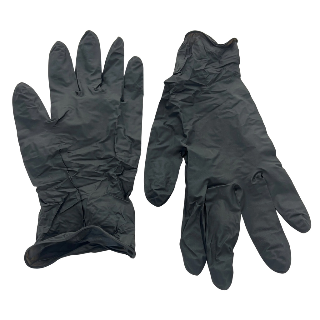 Handschoenen Nytril Zwart L Poedervrij 100 st.