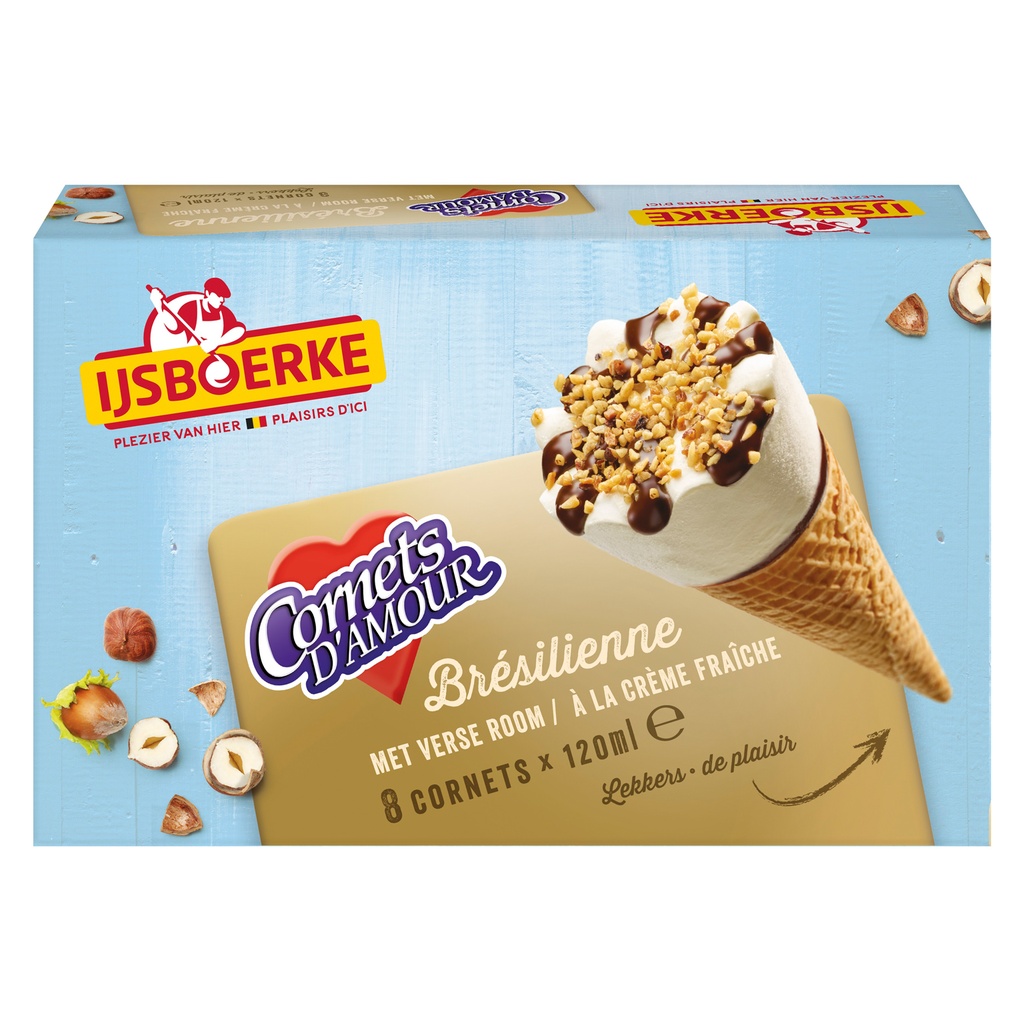 Cornet D Amour Bresilienne Ijsboerke 16 x 120 ml