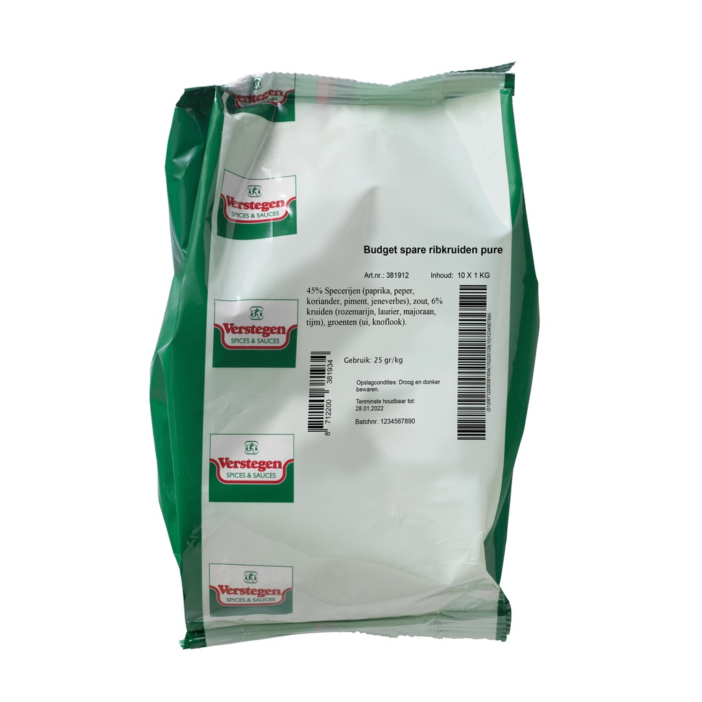Budget Spare Rib Kruiden Verstegen 1 kg