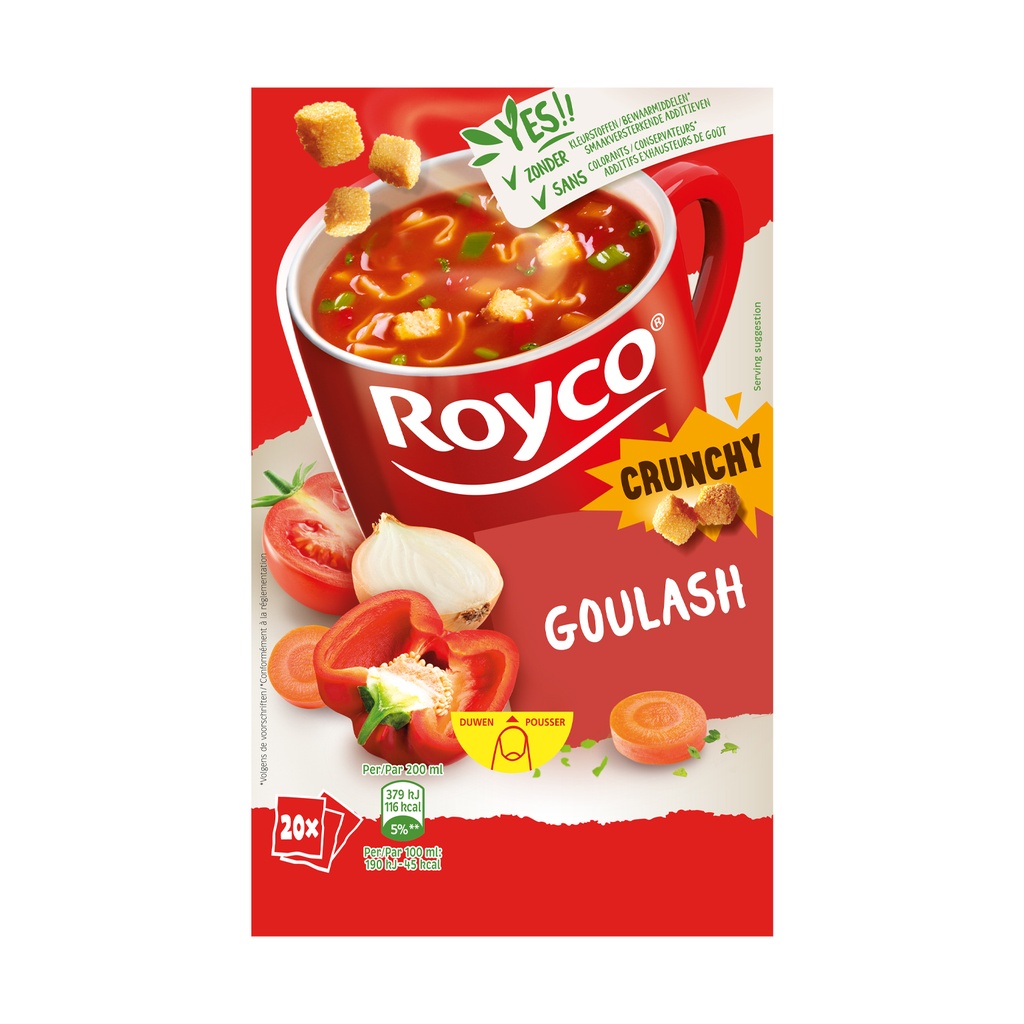 Royco Minute Soup Goulash Met Runds 20 st