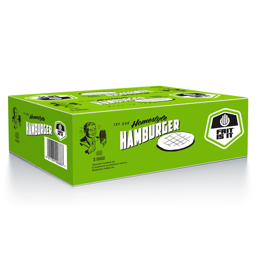 Hamburger Frit is it 40 x 90 gr