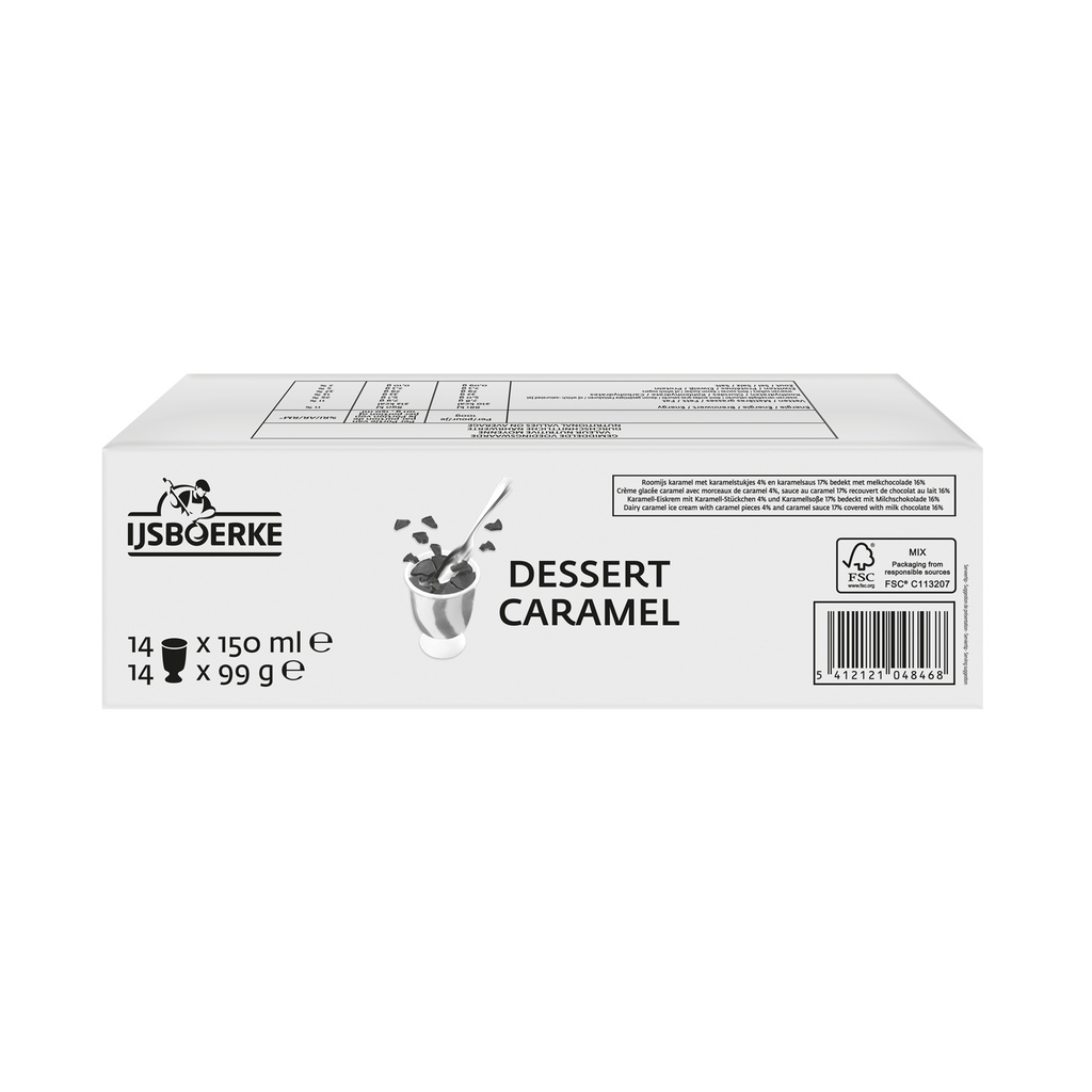 Dessert Caramel Ijsboerke 14 x 150 ml