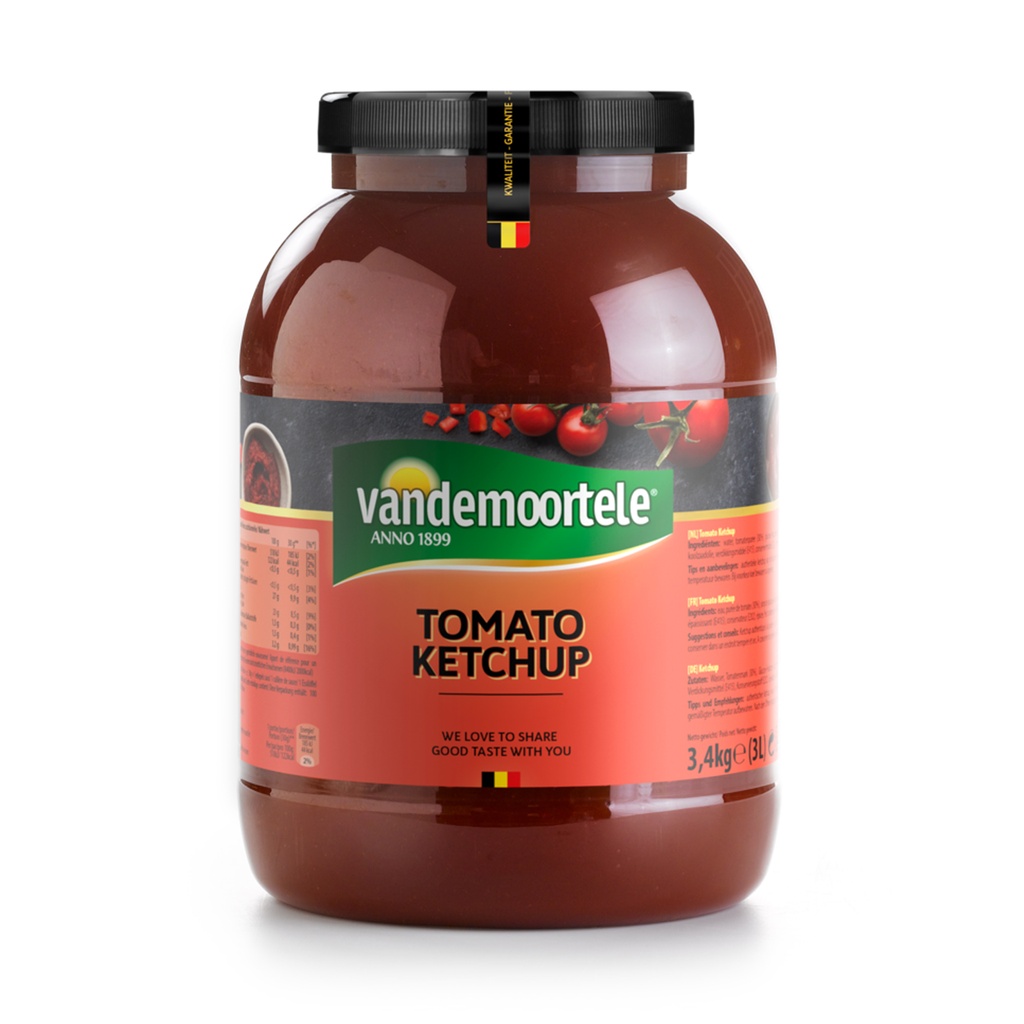 Tomaten Ketchup Vandemoortele Pet 3 L