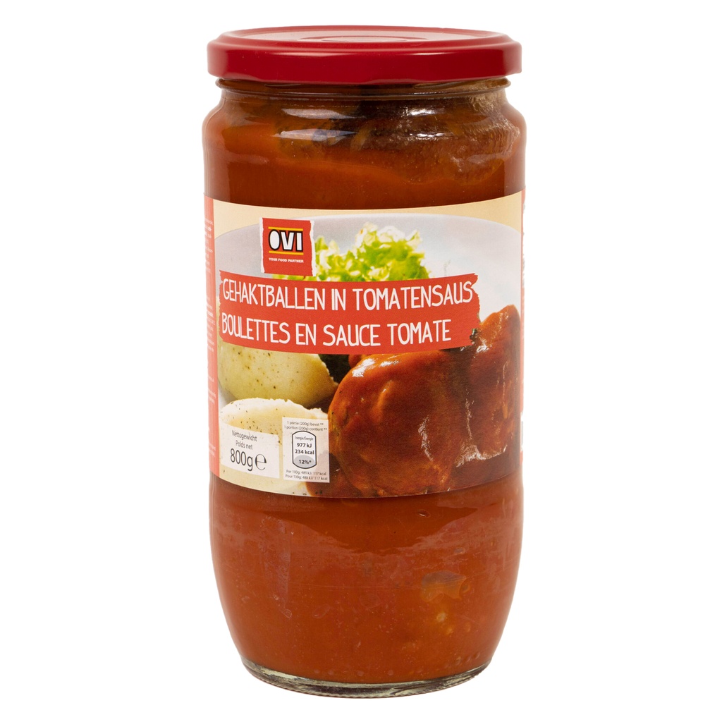 Balletjes Tomatensaus Groot Ovi 800 gr