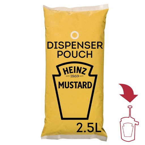 [6813] Mosterd Sauce-O-Mat - Heinz 3 x 2,5 L