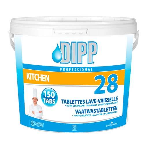 [4923] Afwastabletten Dipp (28) Emmer 150 st.