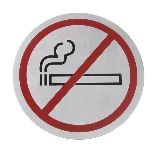 [10067] Deurschild Rvs - Niet Roken - 160Mm - Hendi - 663806