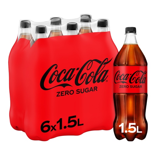 [5056] Coca Cola Zero No Caf. 6 x 1,5 L