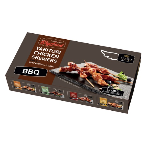 [7312] 1013871 Yakitori Sticks Barbecue - Top Table 50 x 30 gr