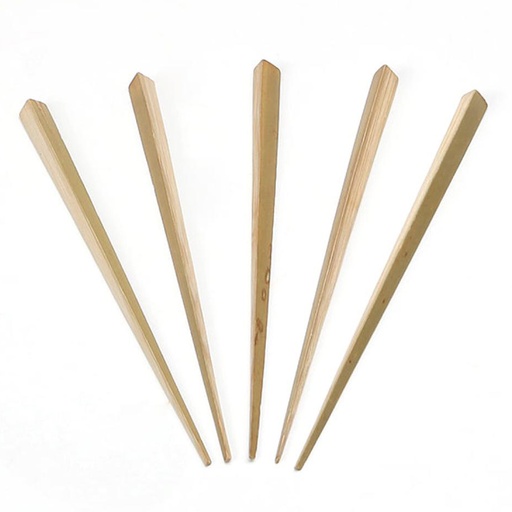 [W2211] Pique Bamboe Triangle Sier 90 Mm - 200 pcs