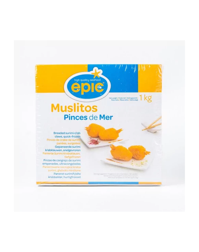 [8900] Muslitos Surimi Gepaneerd 33g/st Epic 1 kg