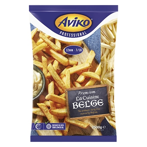 [W3420] Frieten 12 mm Artisanaal Diepvries La Cuisine Belge  2,5 kg