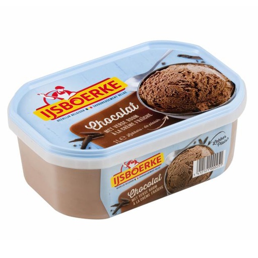[9102] Roomijs Chocolade Ijsboerke 1 L
