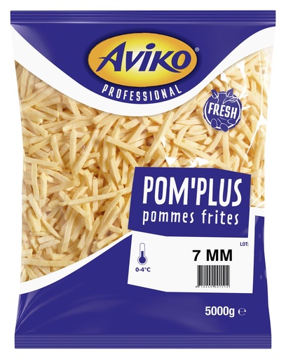 [3380] Frieten Voorgebakken 7Mm - Cuisine Belge Heritage - Aviko 2 x 5 kg