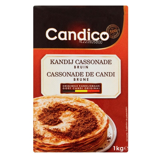 [C0102] Kandij Suiker Donker Candico Pak 1 kg