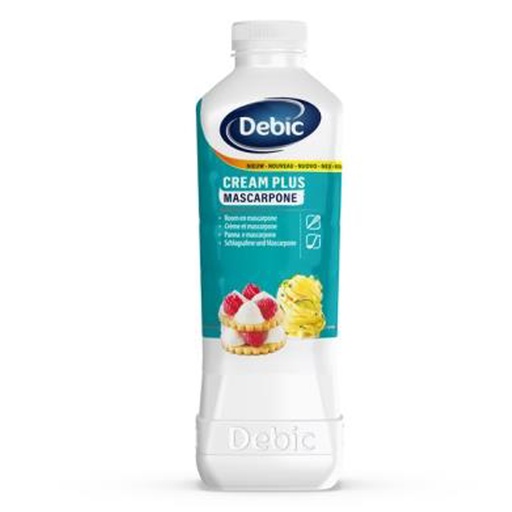 [5782] Mascarpone Cream Plus Debic Fles 1 L