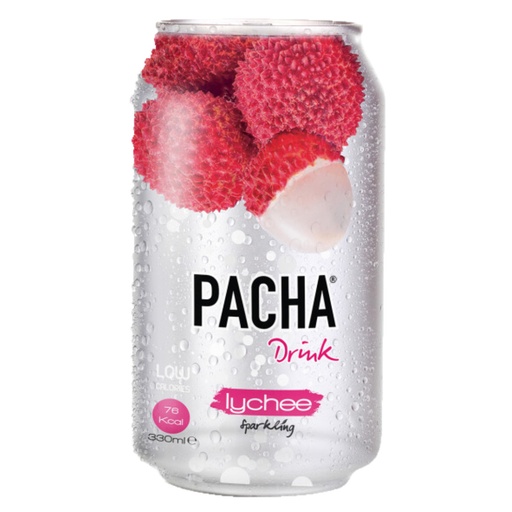 [10133] Pacha Drink Lychee Sparkling Blik 24 x 33 cl