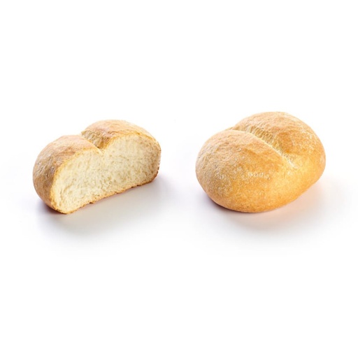 [8638] 3782 White Rustic Bread Rolls La Lorraine 75 x 65 gr