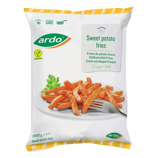 [1619] Frites De Patate Douce 11 x 11mm Ardo 2 kg