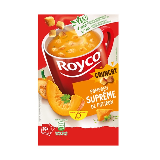 [6415] Soupe Citrouille Supreme Crunchy Royco 20 pcs