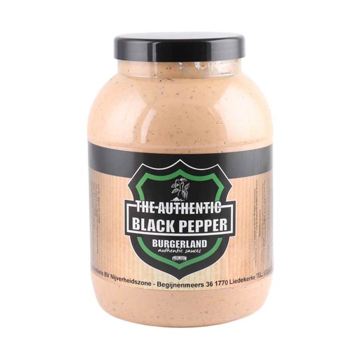 [7012] Black Pepper Saus Burgerland Pet 3 L