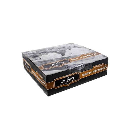 [7404] Bitterbal Beef 25% - De Jong 65 x 30 gr