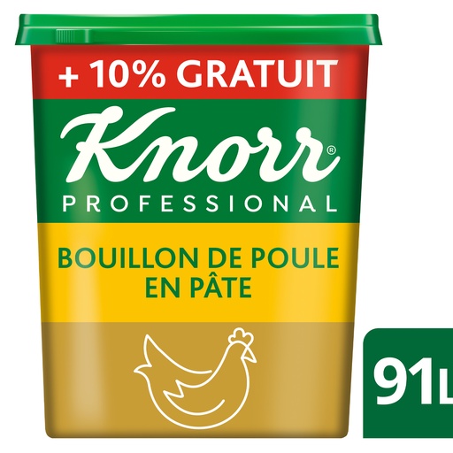 [5845] Chicken Bouillon Paste Professional Knorr Tub 1.65 kg 10% free
