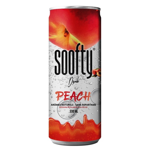 [5123] Soofty Peach Can 24 x 33 cl