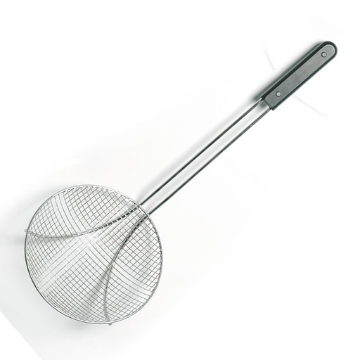 [101048] Frietschep rond zwart handvat Hendi 24 cm - 640913
