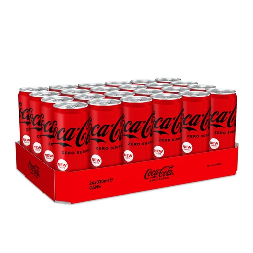 [8302] Coca Cola Zero Automaten Blik 24 x 33 cl