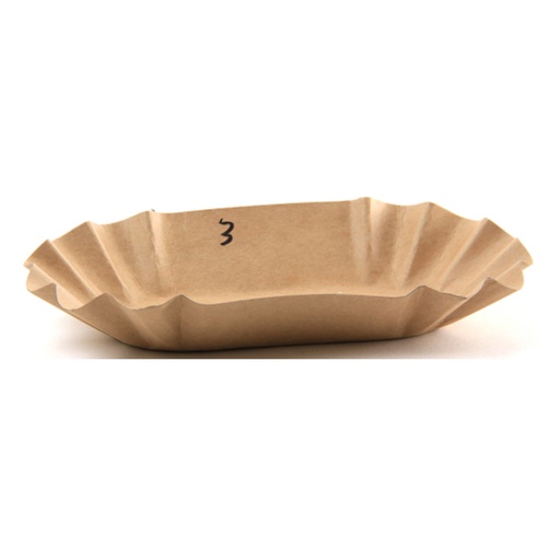 [14512] Karton Schalen Nr. 3 Bruin /Kraft Eco Is It (10,5 x 20) 250 st