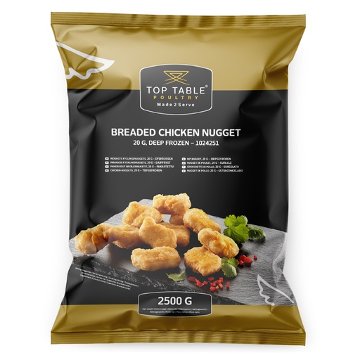 [7304] Chicken Nuggets Deluxe (1024251) Top Table 2,5kg