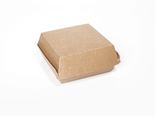 [4422] Hamburgerbox Karton Kraft 120x120x80mm 100 st