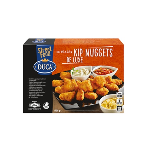 [W3386] Chicken Nuggets De Luxe Duca 60 x 25 gr