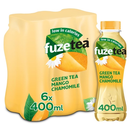 [5095] Fuze Green Tea Mango Chamomile Pet 4 x 6 x 40 cl