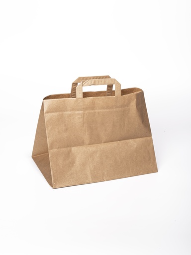 [14601] Draagtas + Handvat Kraft 32 x 21,5 x 24 cm 250 st