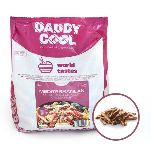 [1703] Kipfilet Reepjes Mediteraan Daddy Cool 1,5 kg