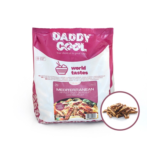 [1703] Kipfilet Reepjes Mediteraan Daddy Cool 1,5 kg