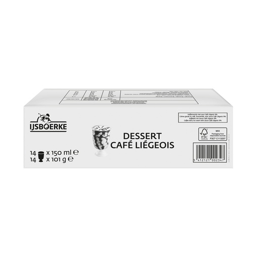 [9116] Cafe Liegeois Ijsboerke 14 x 150 ml 
