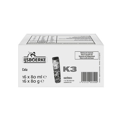 [9006] K3 Squeeze Cola Ijsboerke 16 x 80 ml