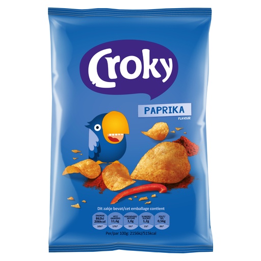 [0827] Croky Cips Paprika 12 x 100 gr