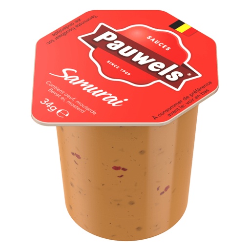 [16107] Samurai Saus Porties Cups Pauwels 120 x 34 gr 