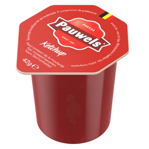 [16108] Tomates Ketchup Portions Cups Pauwels 120 x 42 gr